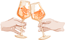 乾杯のイラスト
